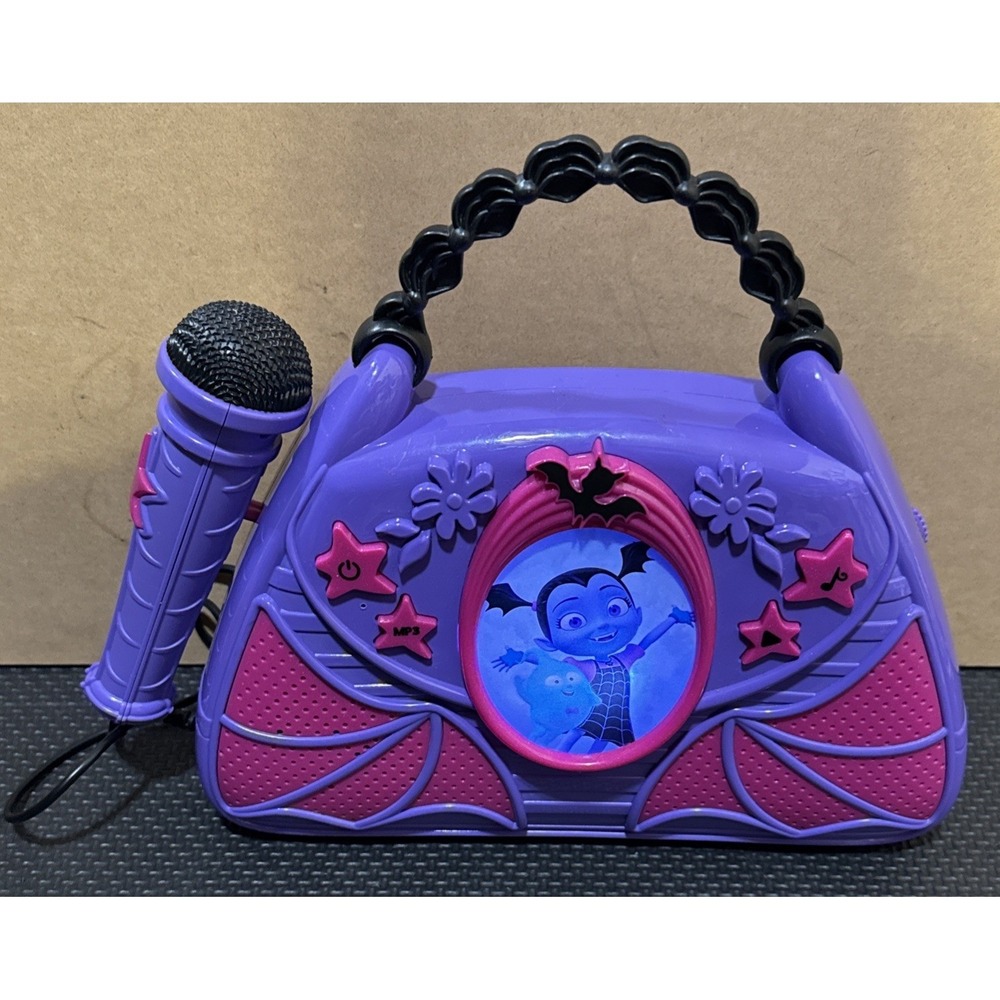 Disney Junior Vampirina Sing Along Boombox Microphone Boom Box | Works Great!